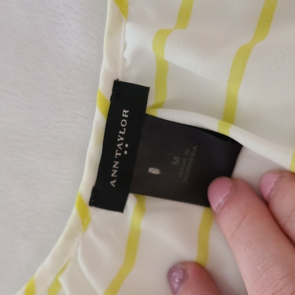 ANN TAYLOR Stripped Tank Top With Pockets - Picture 10 of 13